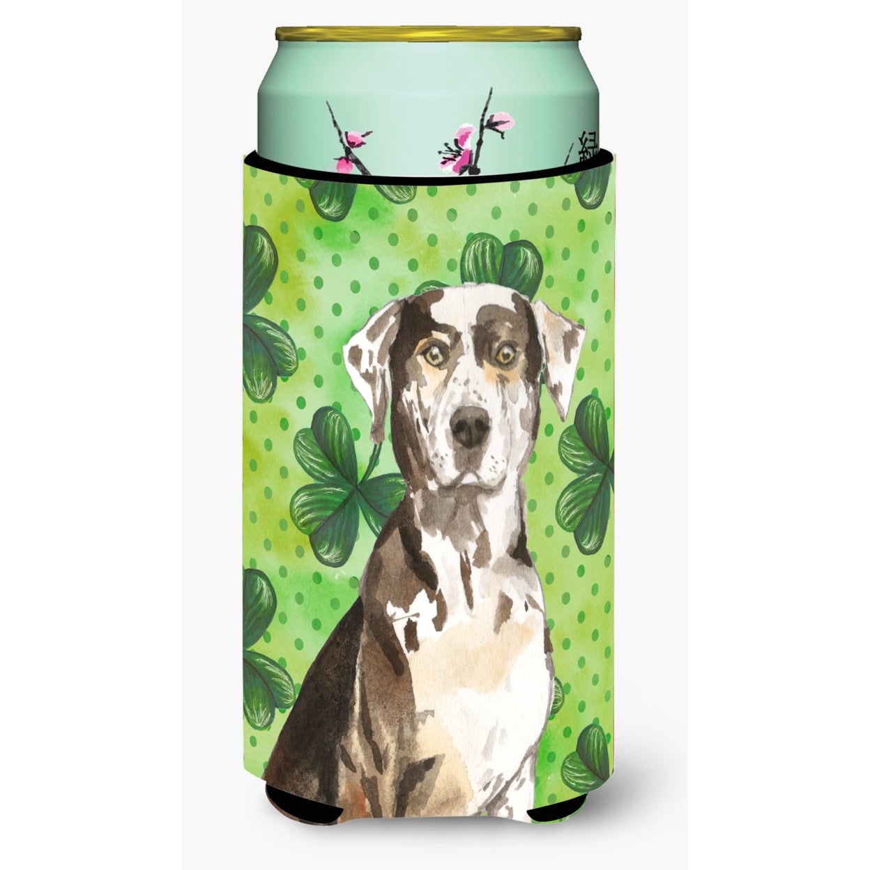 Shamrocks Catahoula Leopard Dog Tall Boy Beverage Insulator Hugger