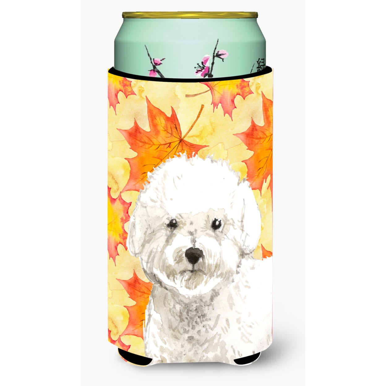 Picture of Carolines Treasures CK1851TBC Fall Leaves Bichon Frise Tall Boy Beverage Insulator Hugger