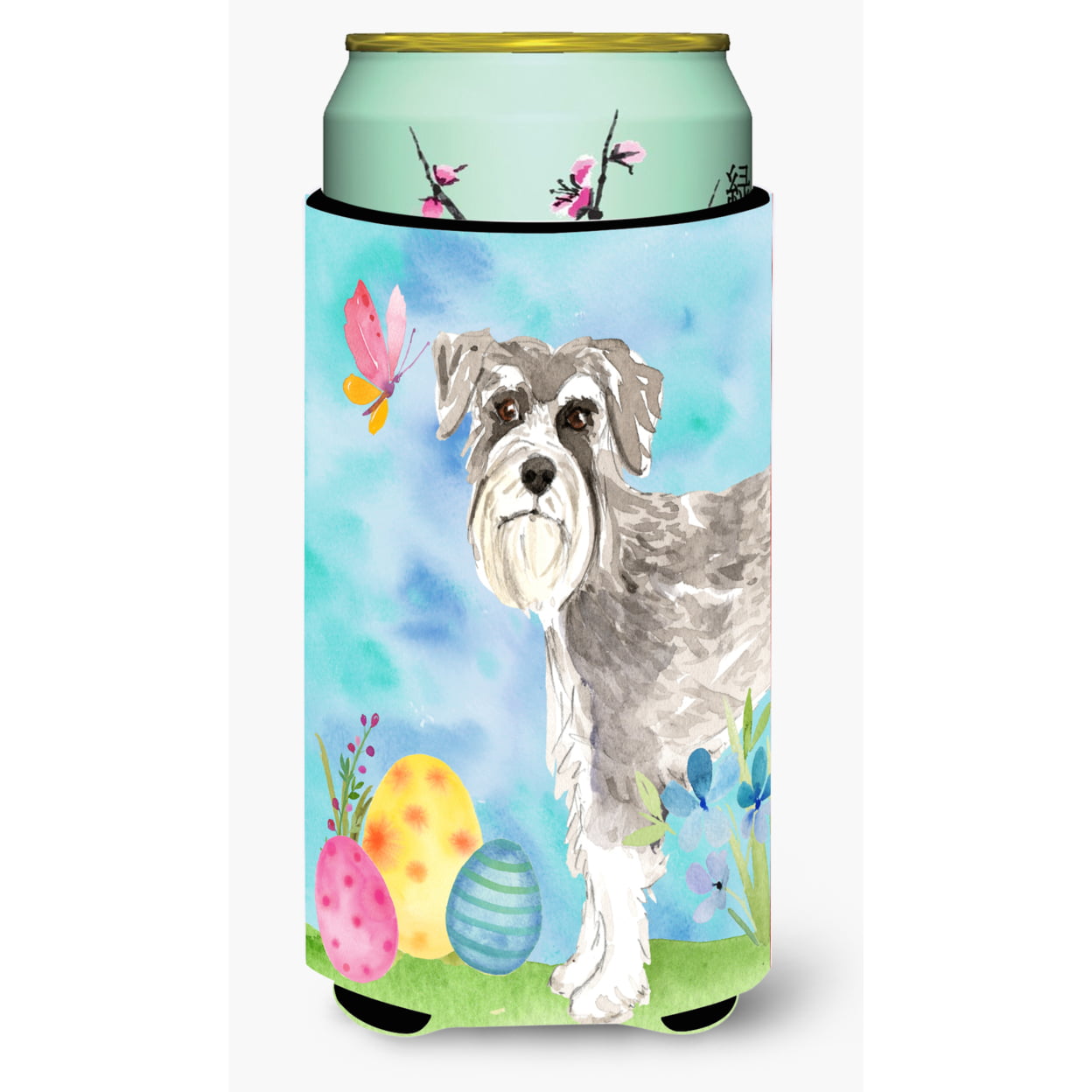 Easter Eggs Schnauzer No.1 Tall Boy Beverage Insulator Hugger