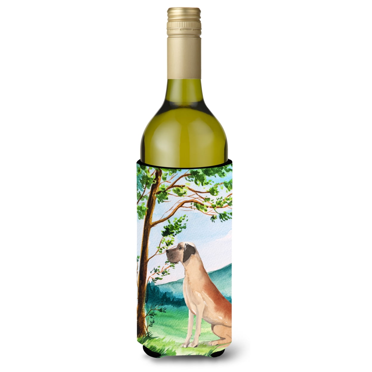Under the Tree Great Dane Wine Bottle Beverage Insulator Hugger