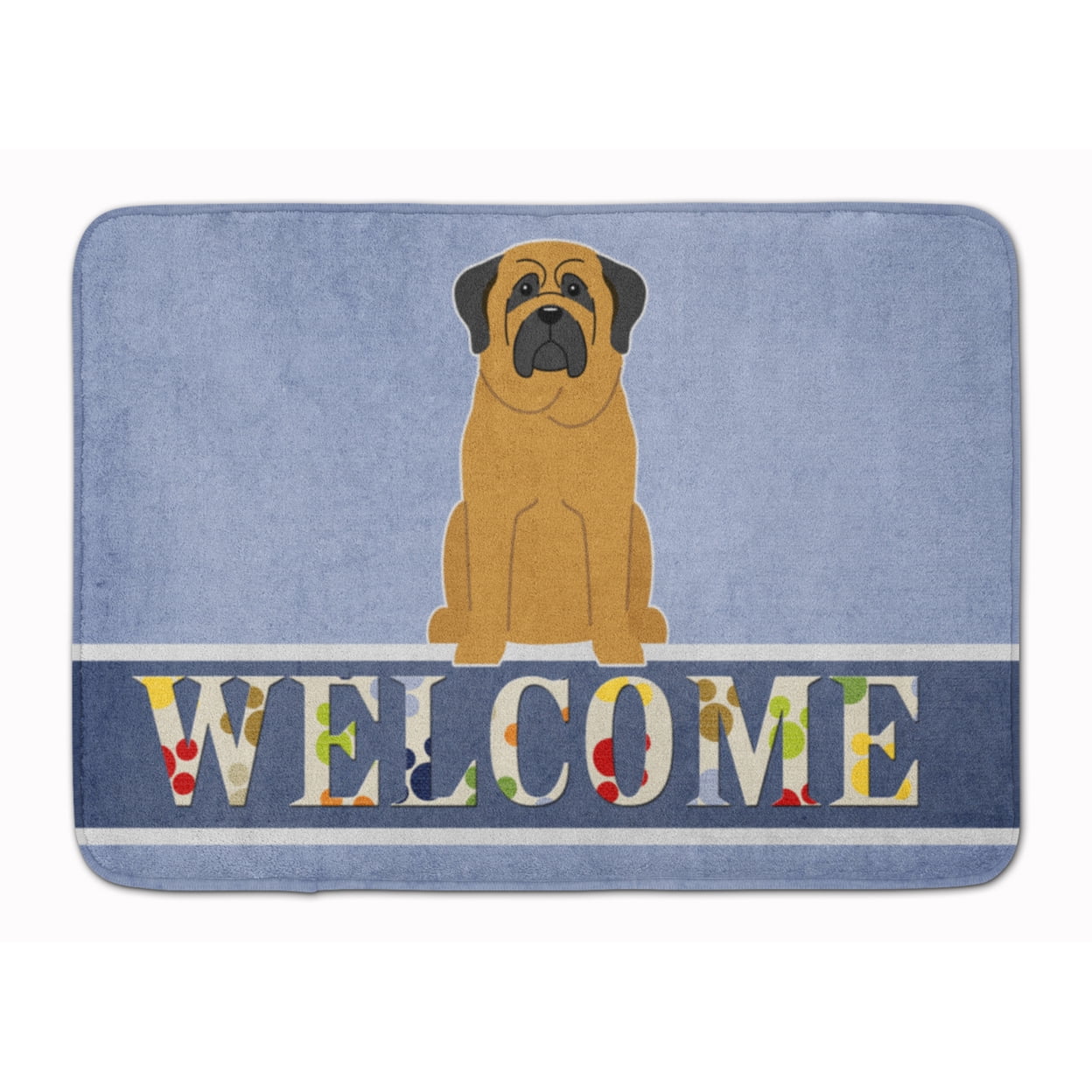 BB5599RUG Mastiff Welcome Machine Washable Memory Foam Mat