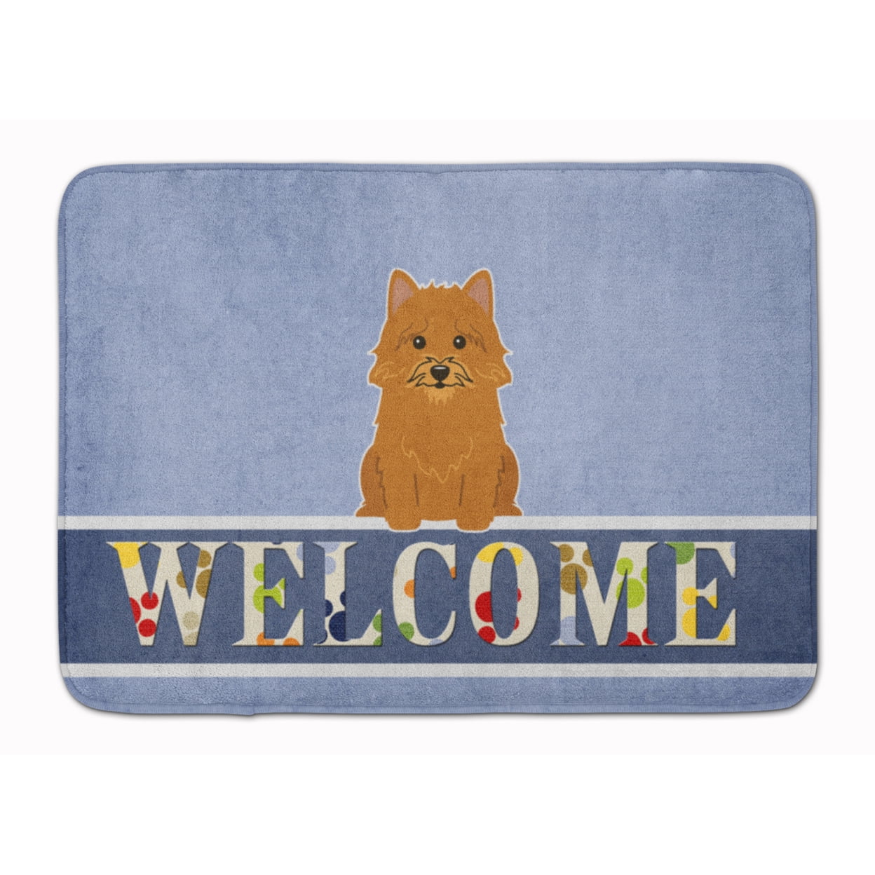BB5601RUG Norwich Terrier Welcome Machine Washable Memory Foam Mat