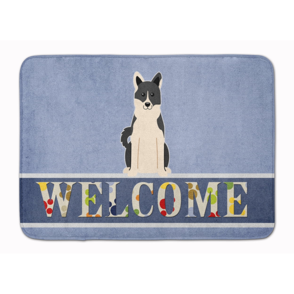 BB5610RUG Russo-European Laika Spitz Welcome Machine Washable Memory Foam Mat