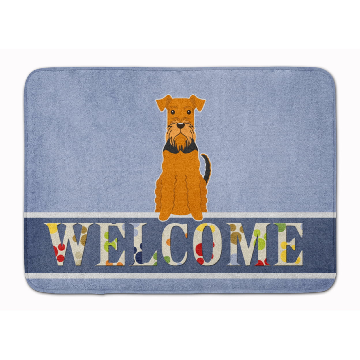 BB5622RUG Airedale Welcome Machine Washable Memory Foam Mat
