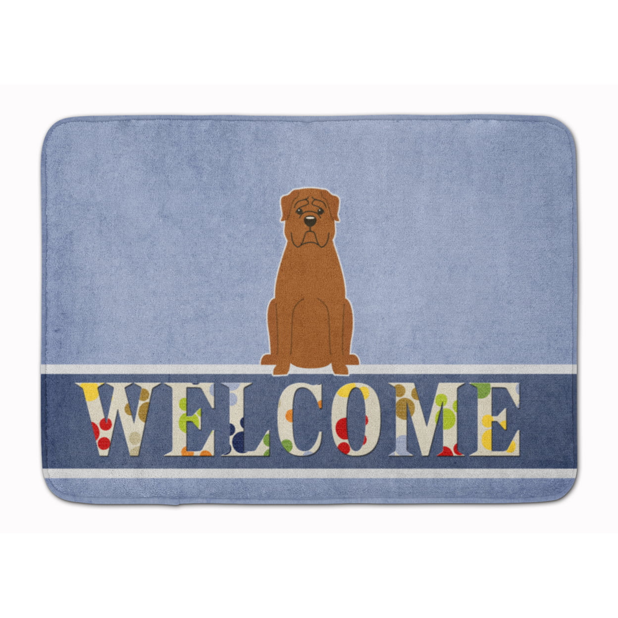 BB5654RUG Dogue De Bourdeaux Welcome Machine Washable Memory Foam Mat