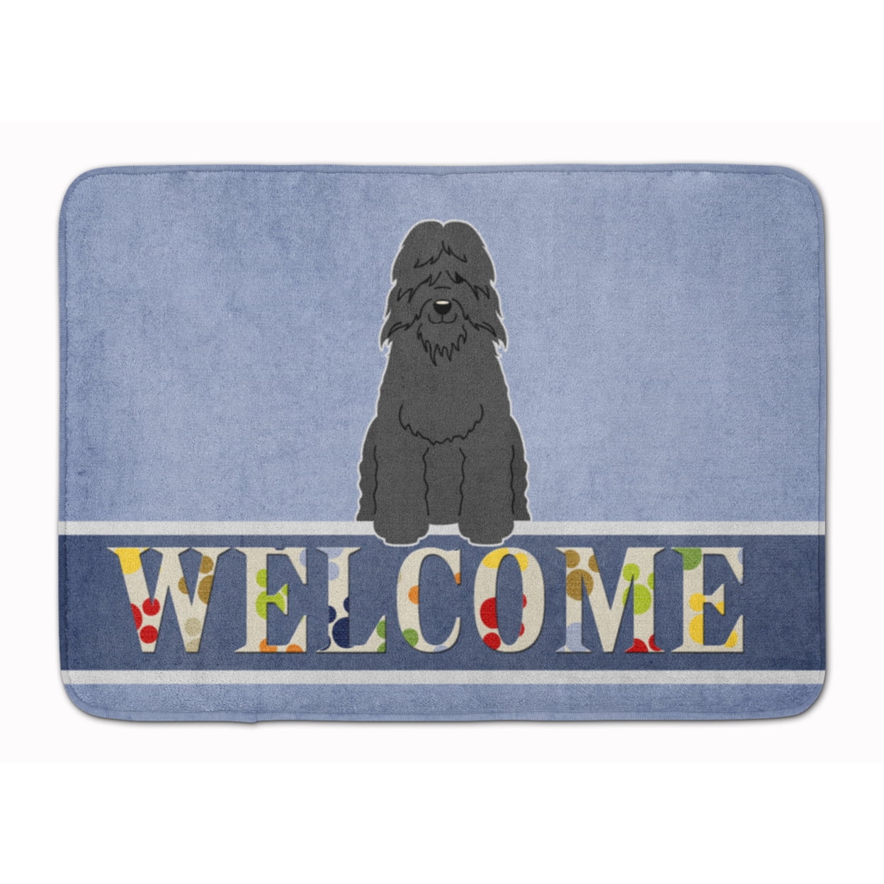 BB5655RUG Bouvier Des Flandres Welcome Machine Washable Memory Foam Mat