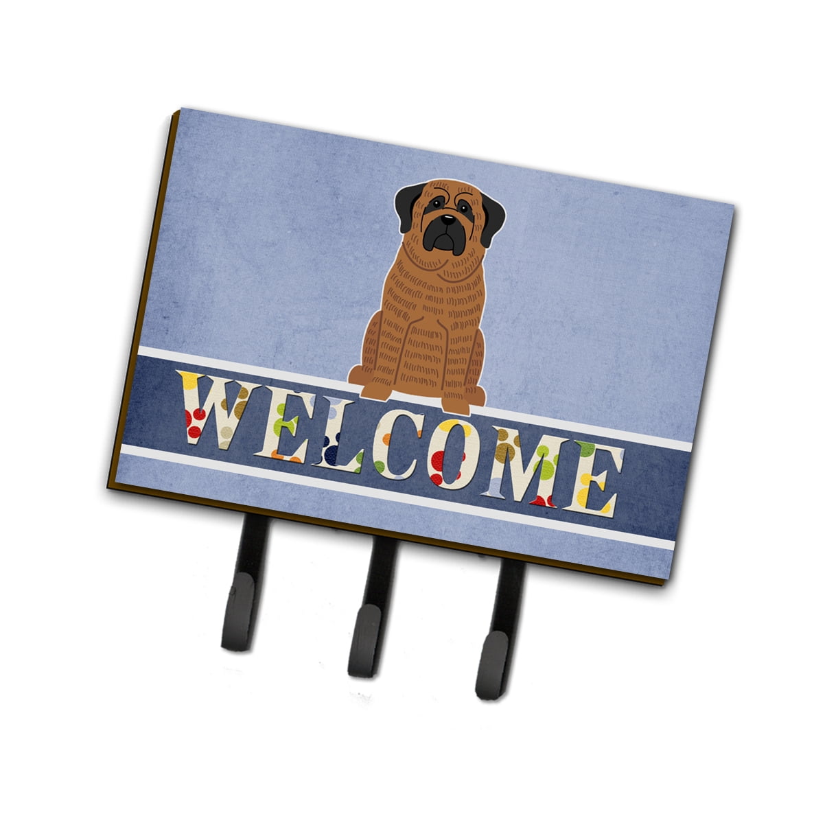 BB5596TH68 Mastiff Brindle Welcome Leash or Key Holder