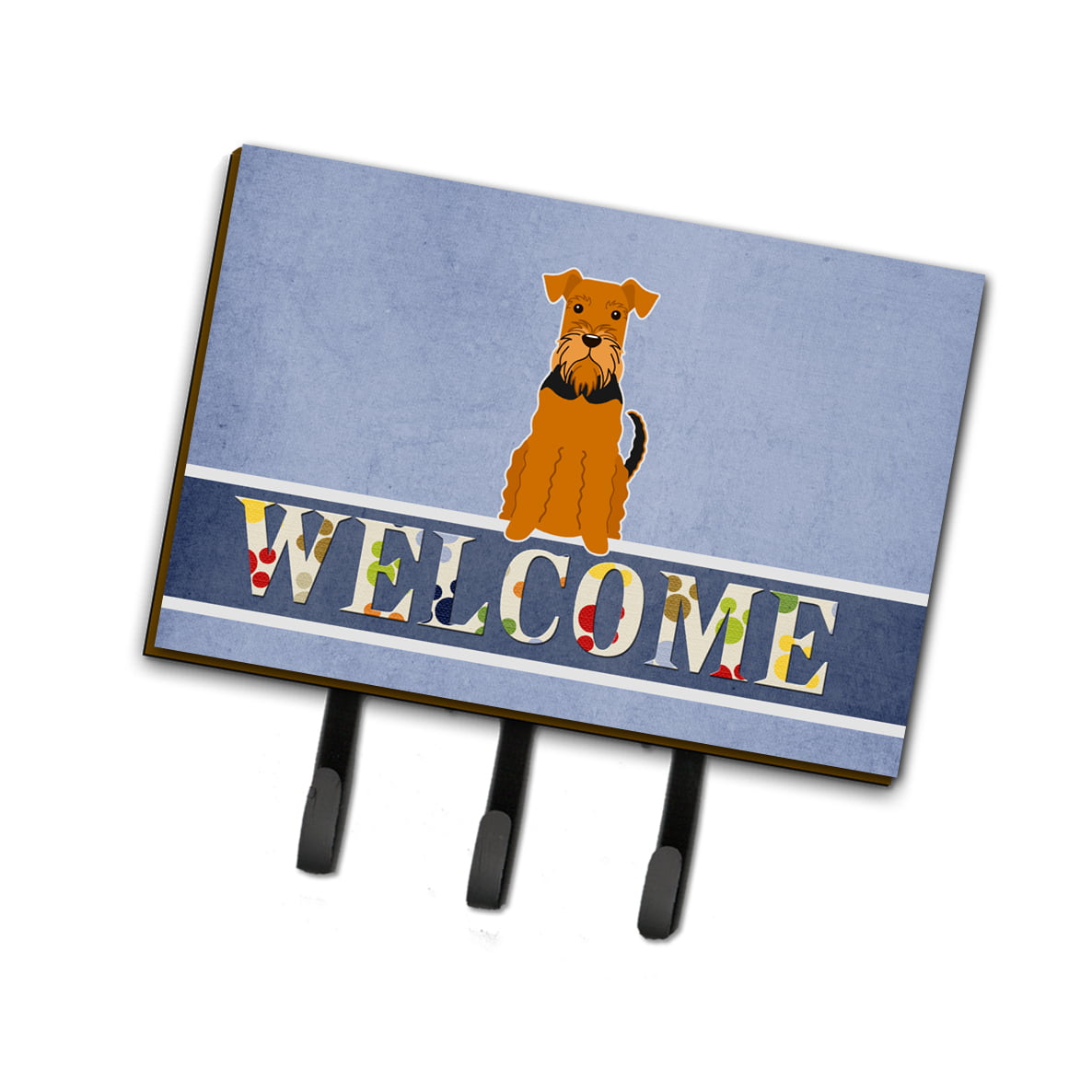 BB5622TH68 Airedale Welcome Leash or Key Holder