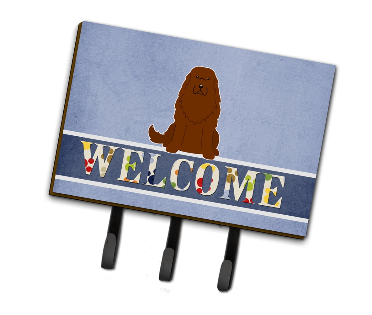 BB5631TH68 Caucasian Shepherd Dog Welcome Leash or Key Holder