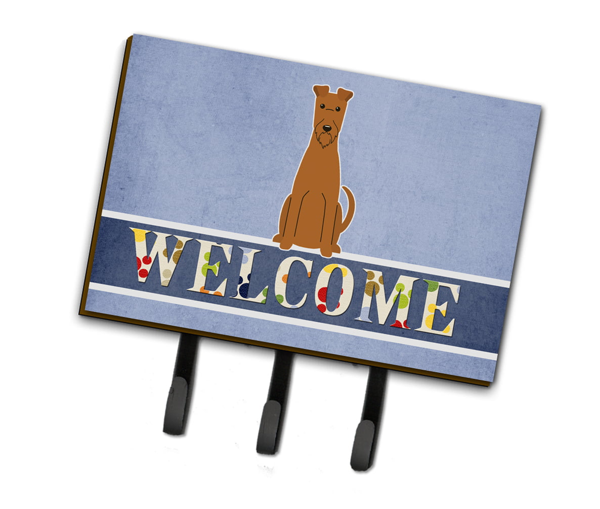 BB5643TH68 Irish Terrier Welcome Leash or Key Holder