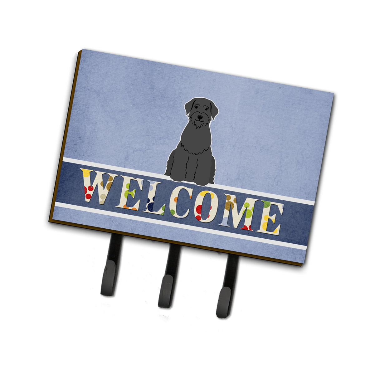 BB5647TH68 Giant Schnauzer Welcome Leash or Key Holder