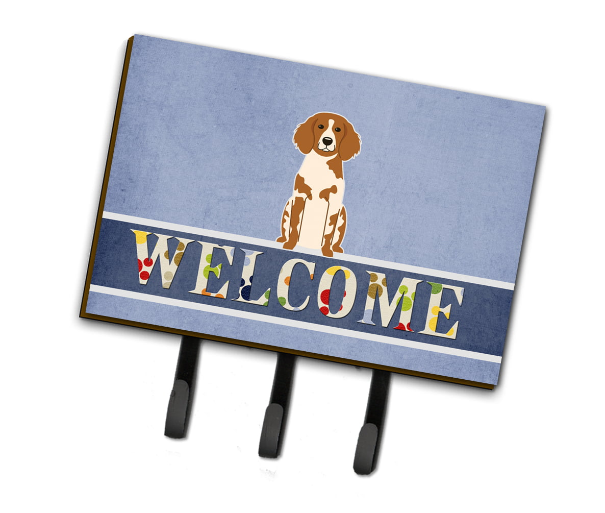 BB5653TH68 Brittany Spaniel Welcome Leash or Key Holder