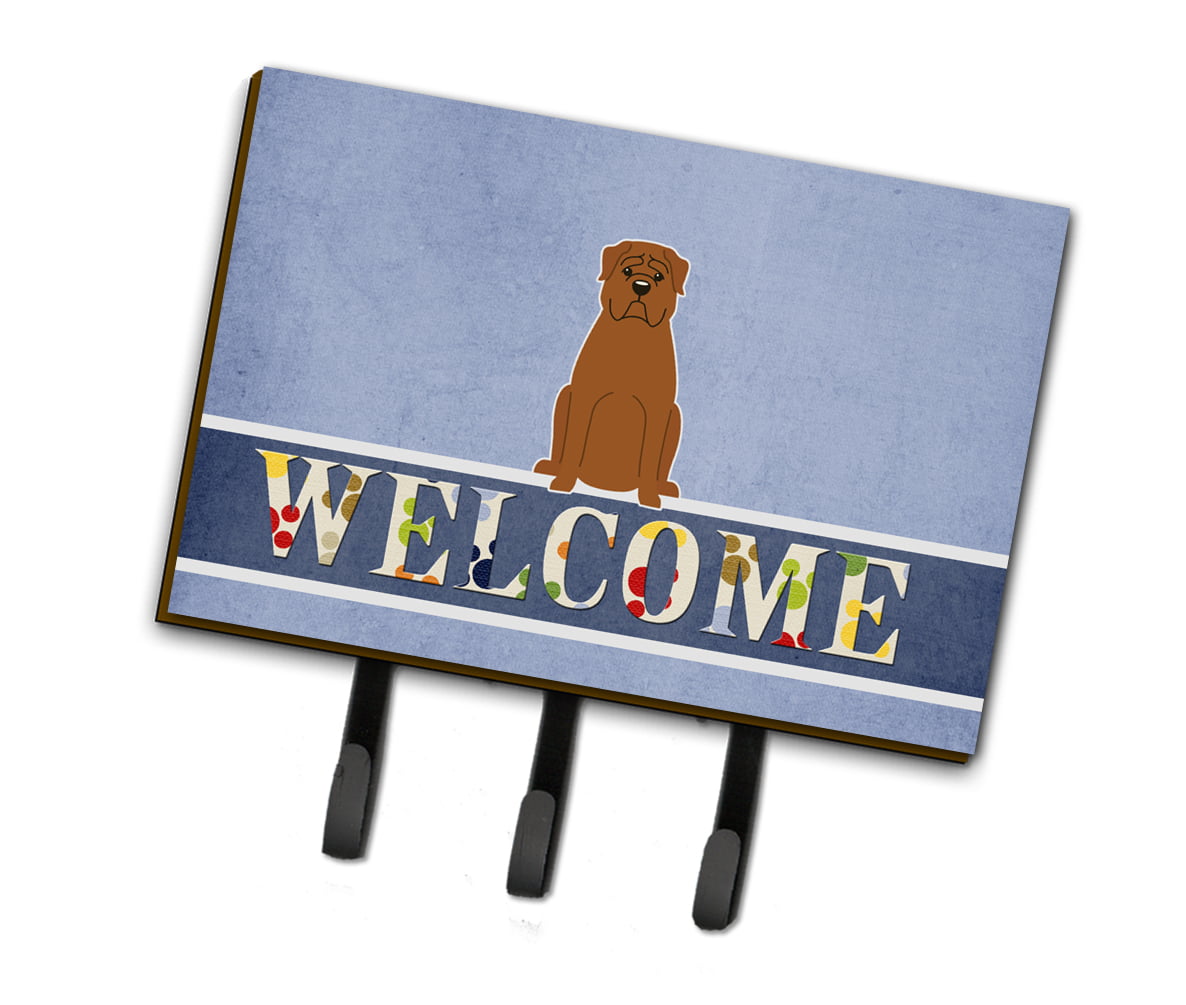 BB5654TH68 Dogue De Bourdeaux Welcome Leash or Key Holder