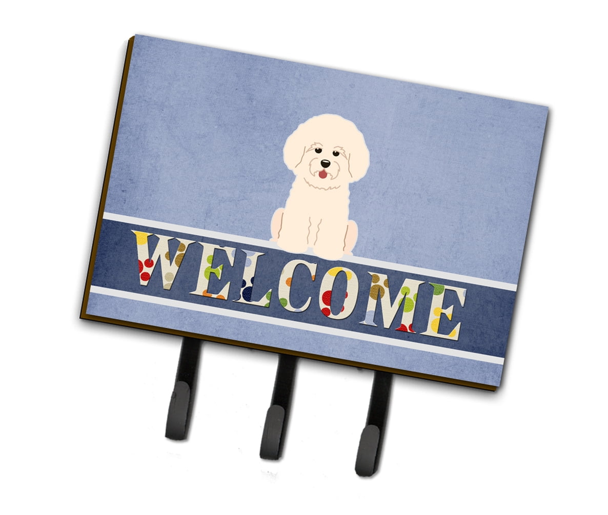 BB5656TH68 Bichon Frise Welcome Leash or Key Holder