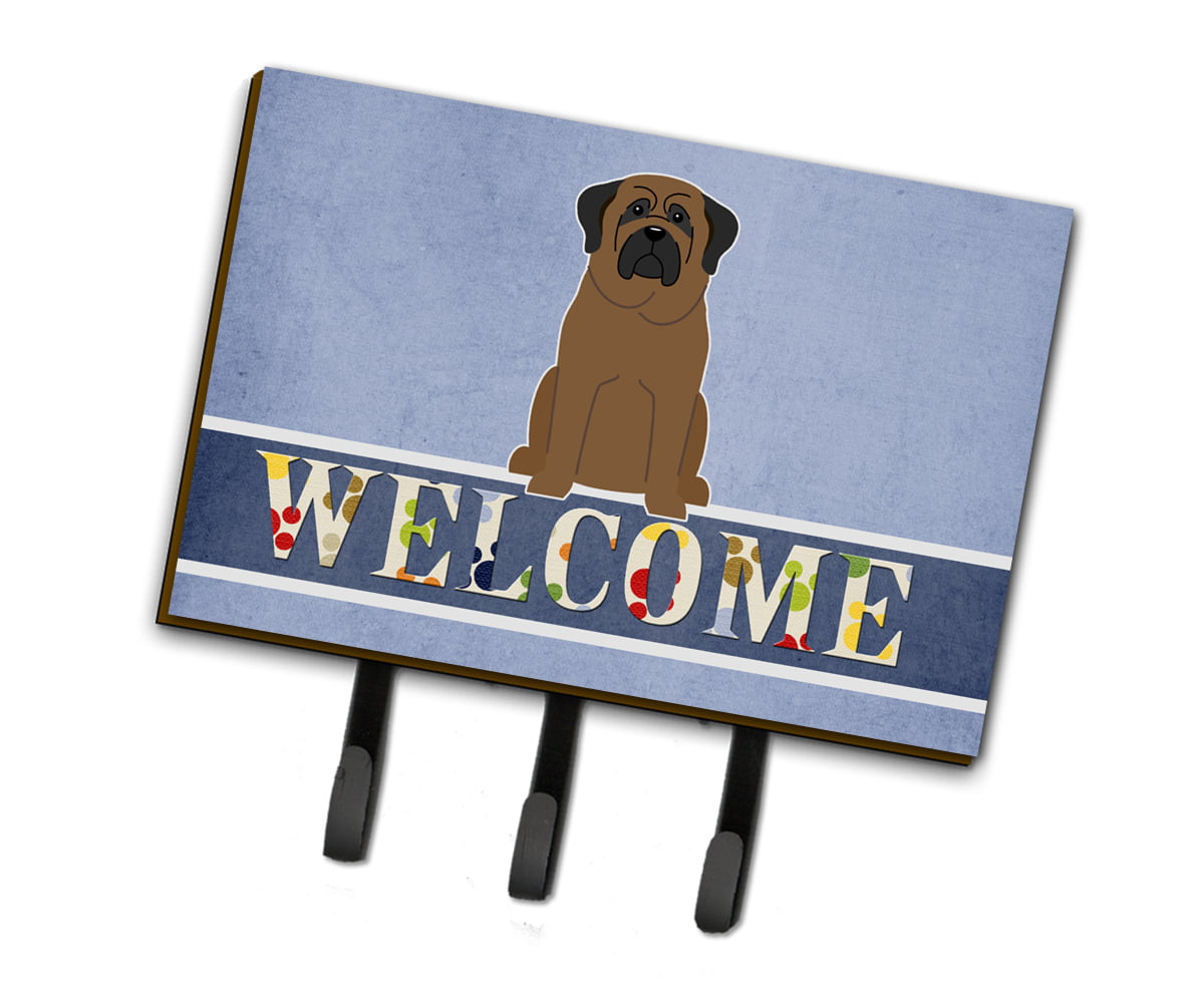 BB5665TH68 Bullmastiff Welcome Leash or Key Holder