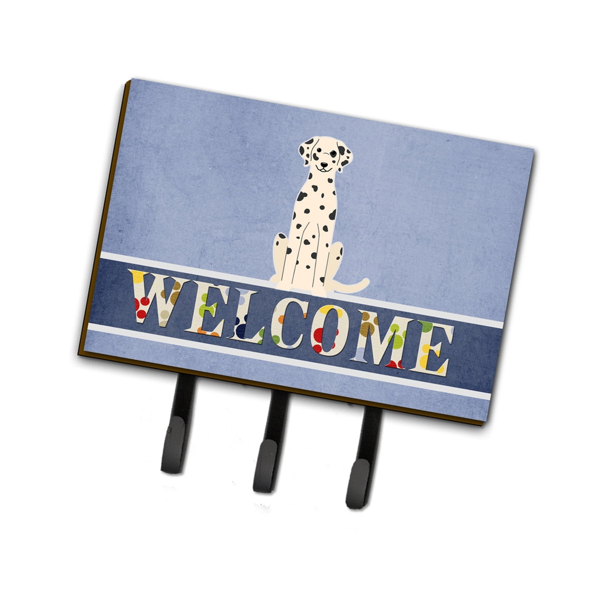 BB5678TH68 Dalmatian Welcome Leash or Key Holder