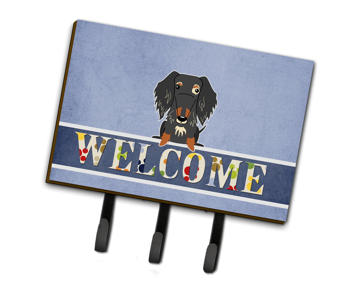 BB5709TH68 Wire Haired Dachshund Dapple Welcome Leash or Key Holder
