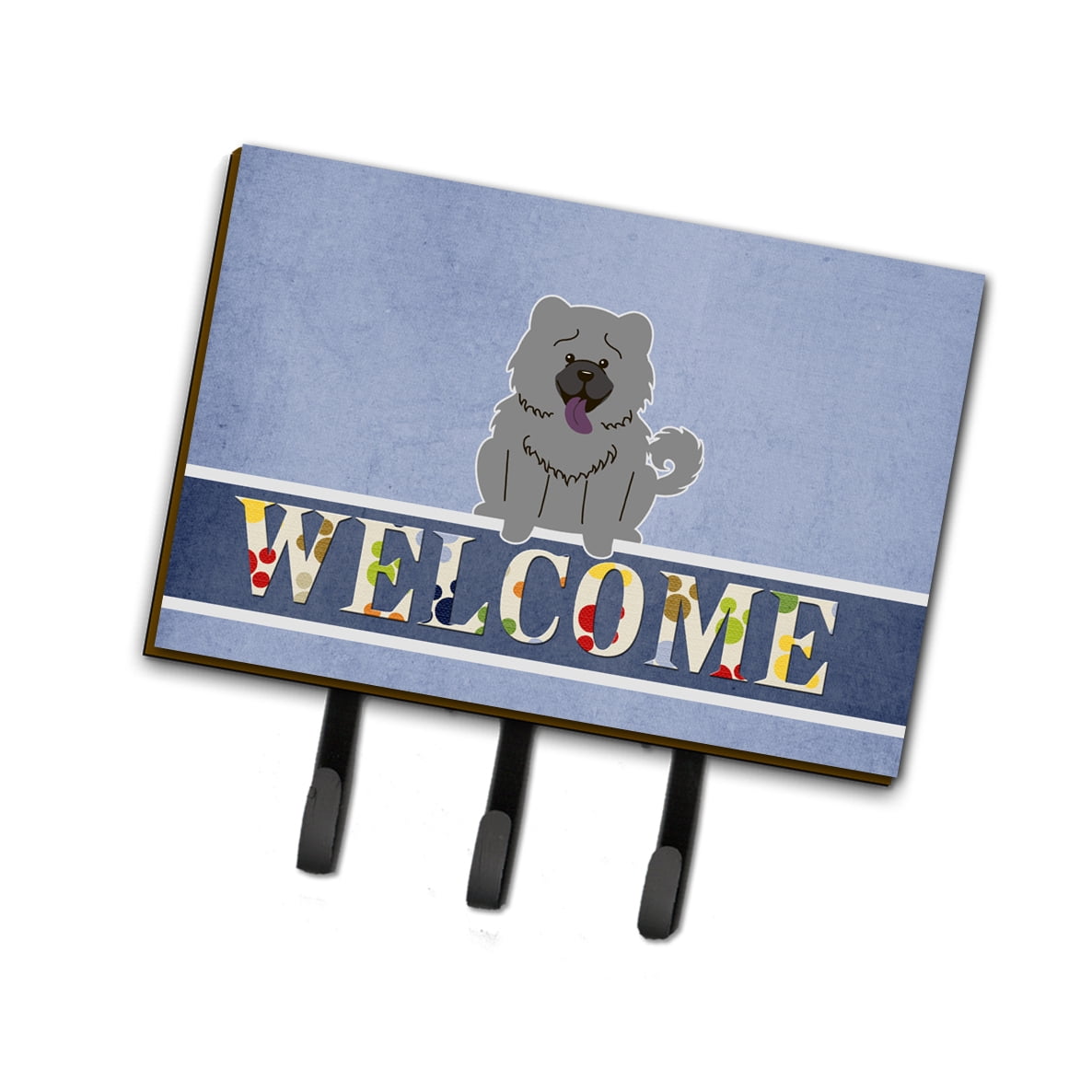 BB5720TH68 Chow Chow Blue Welcome Leash or Key Holder