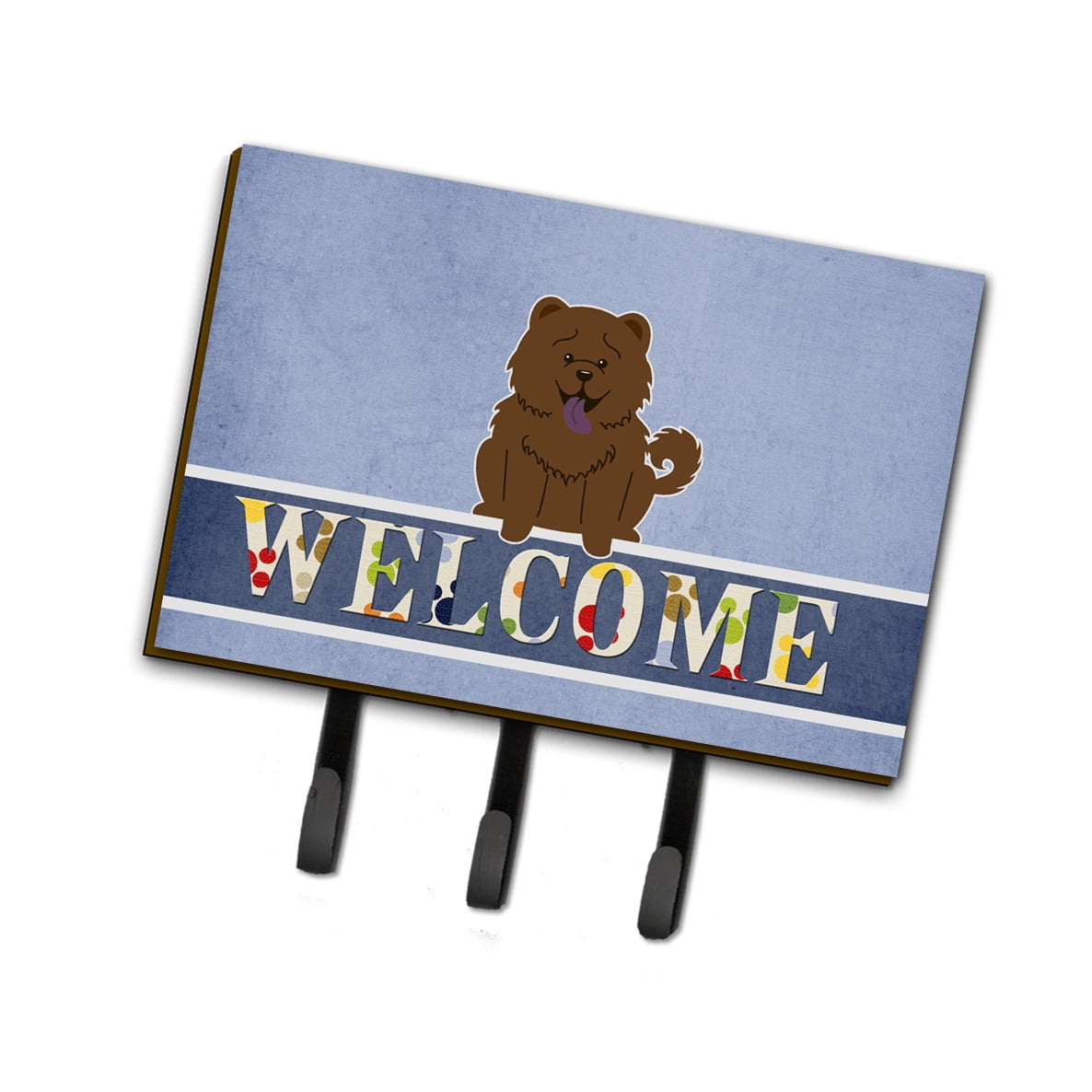 BB5722TH68 Chow Chow Chocolate Welcome Leash or Key Holder