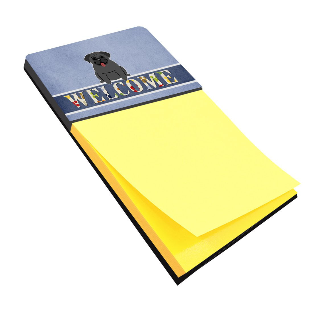 BB5587SN Pug Black Welcome Sticky Note Holder