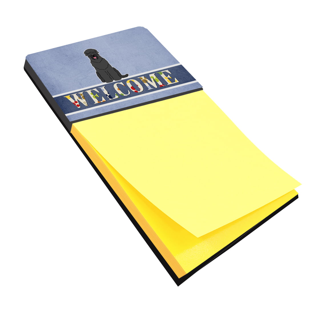 BB5607SN Black Russian Terrier Welcome Sticky Note Holder