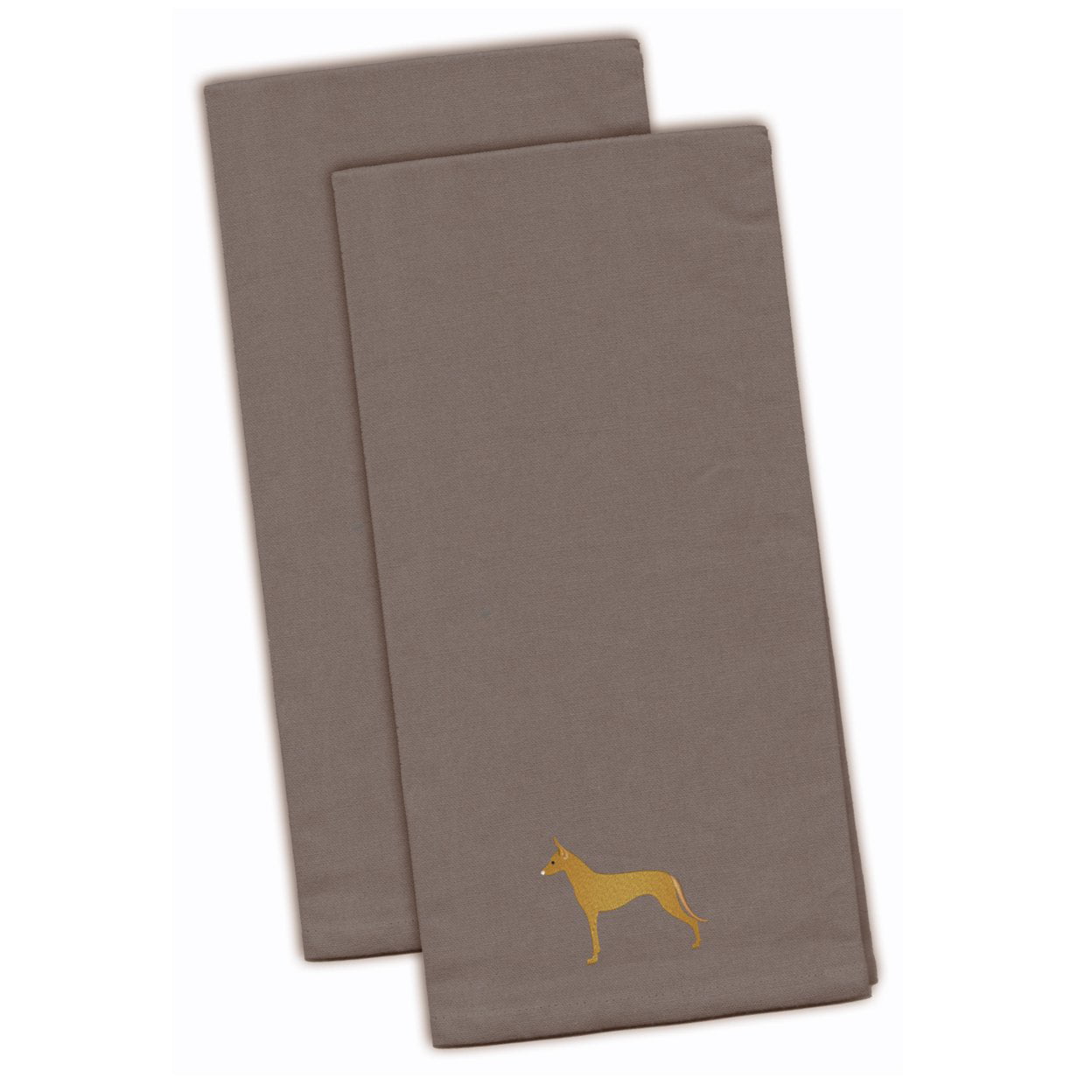 Picture of Carolines Treasures BB3388GYTWE Pharaoh Hound Gray Embroidered Kitchen Towel - Set of 2