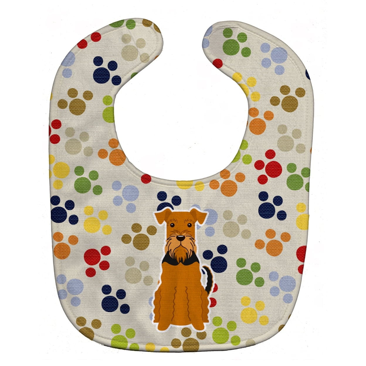Pawprints Airedale Baby Bib