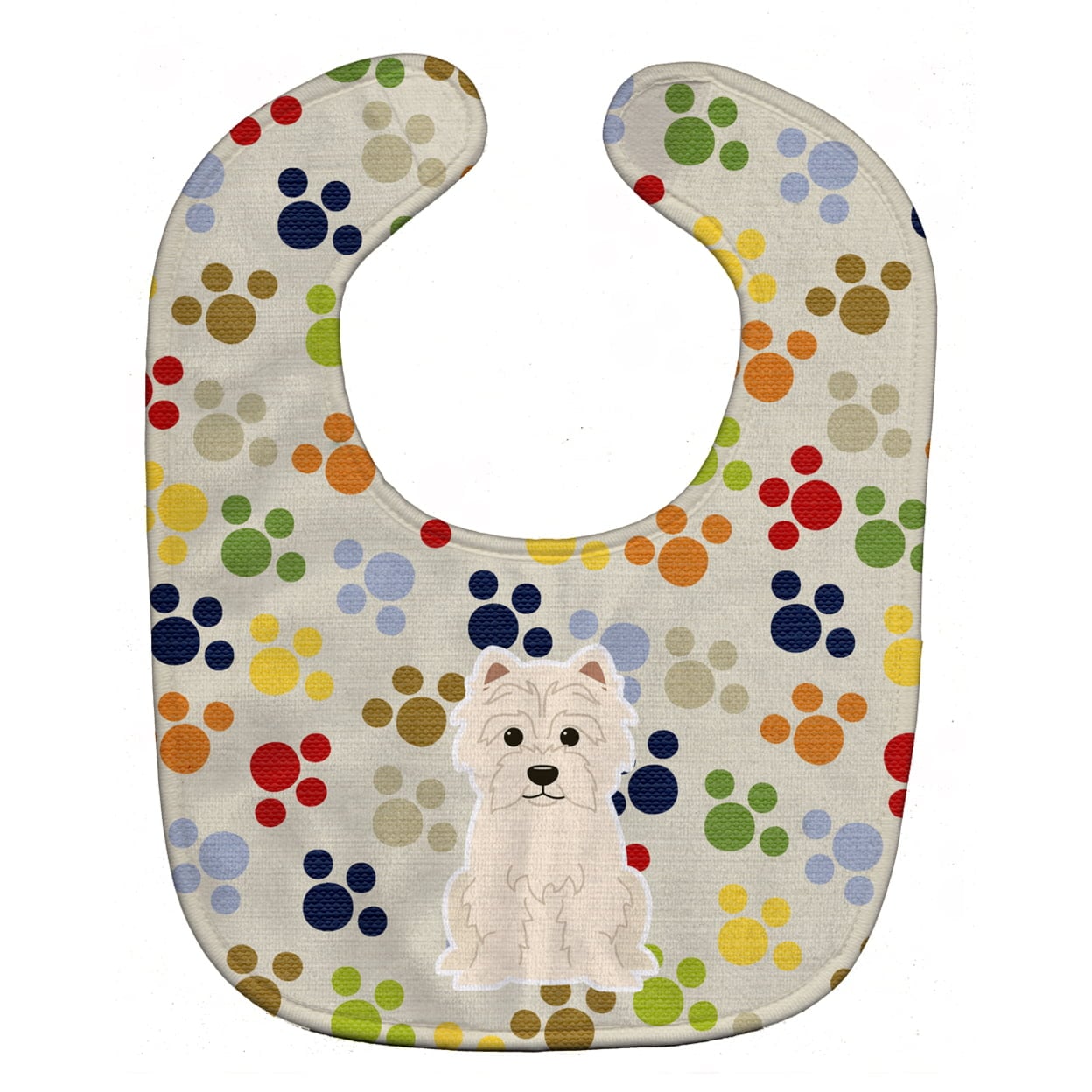 Pawprints Westie Baby Bib