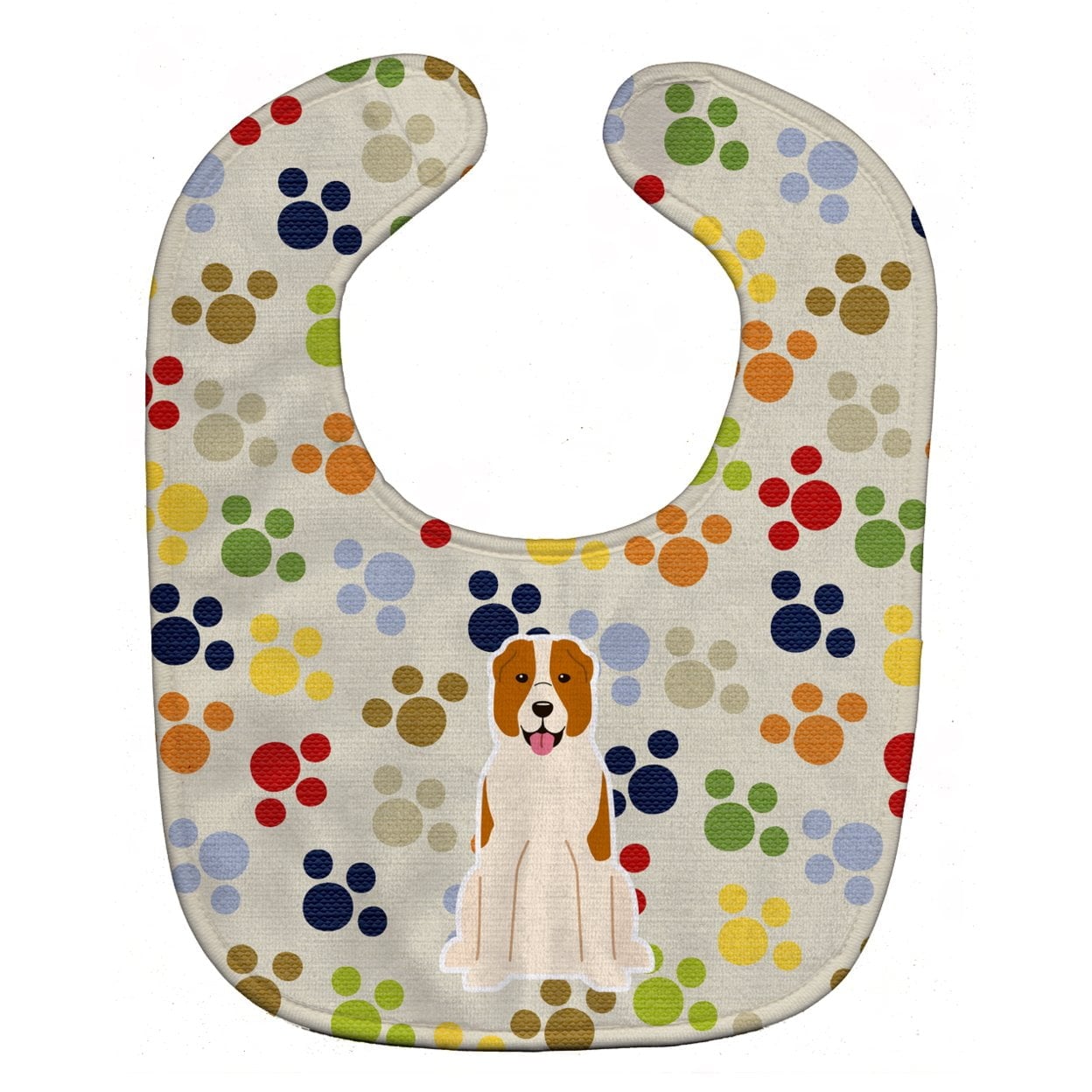 Pawprints Central Asian Shepherd Dog Baby Bib