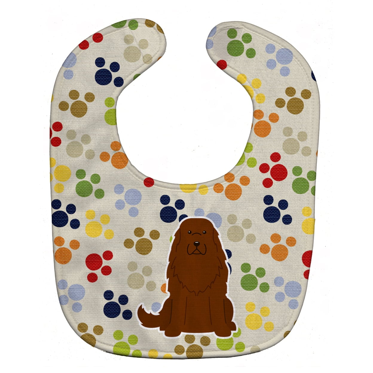 Pawprints Caucasian Shepherd Dog Baby Bib