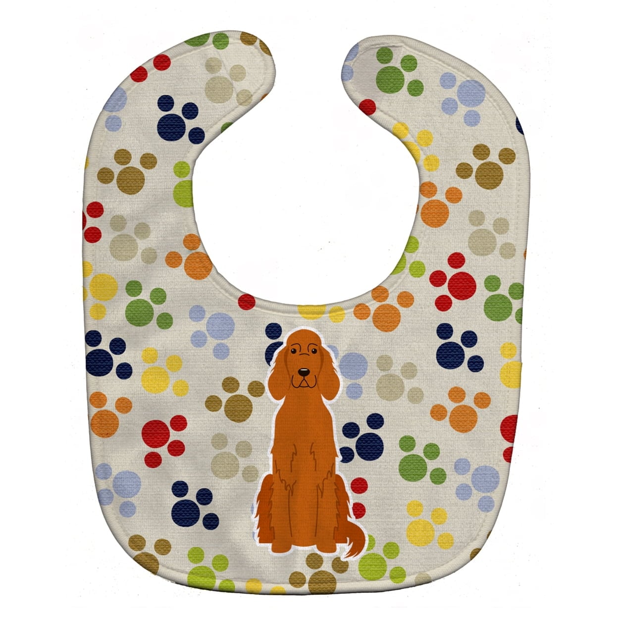 Pawprints Irish Setter Baby Bib