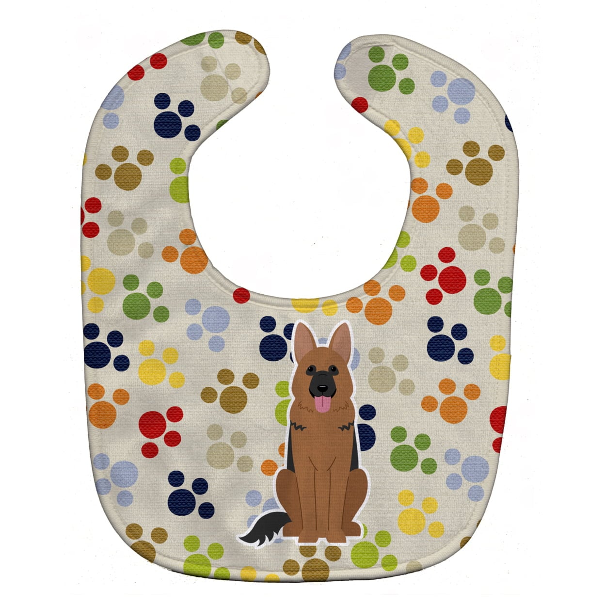 Pawprints German Shepherd Baby Bib