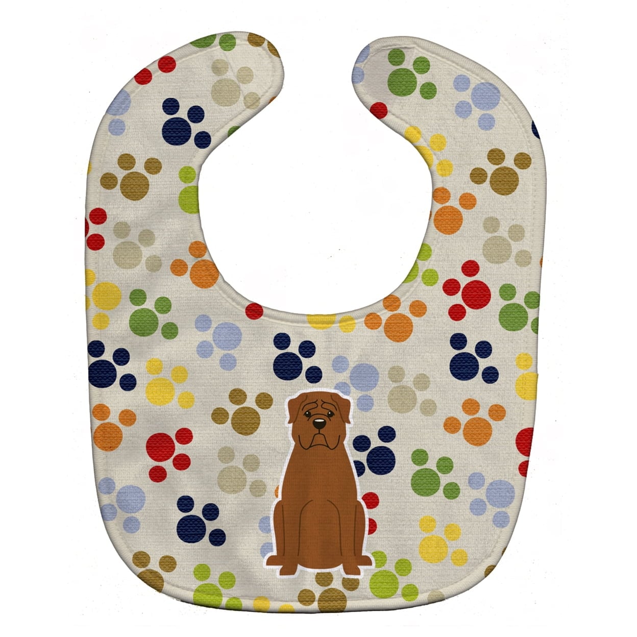 Pawprints Dogue De Bourdeaux Baby Bib