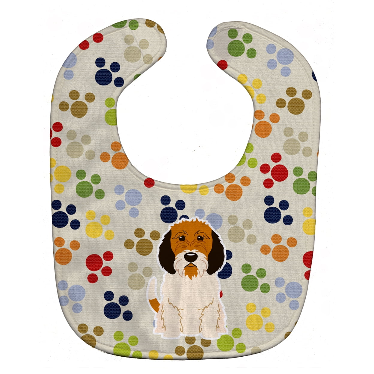 Pawprints Petit Basset Griffon Veenden Baby Bib