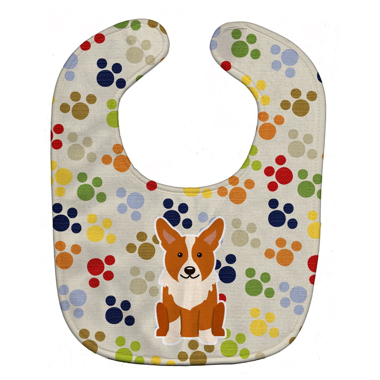 Pawprints Corgi Baby Bib
