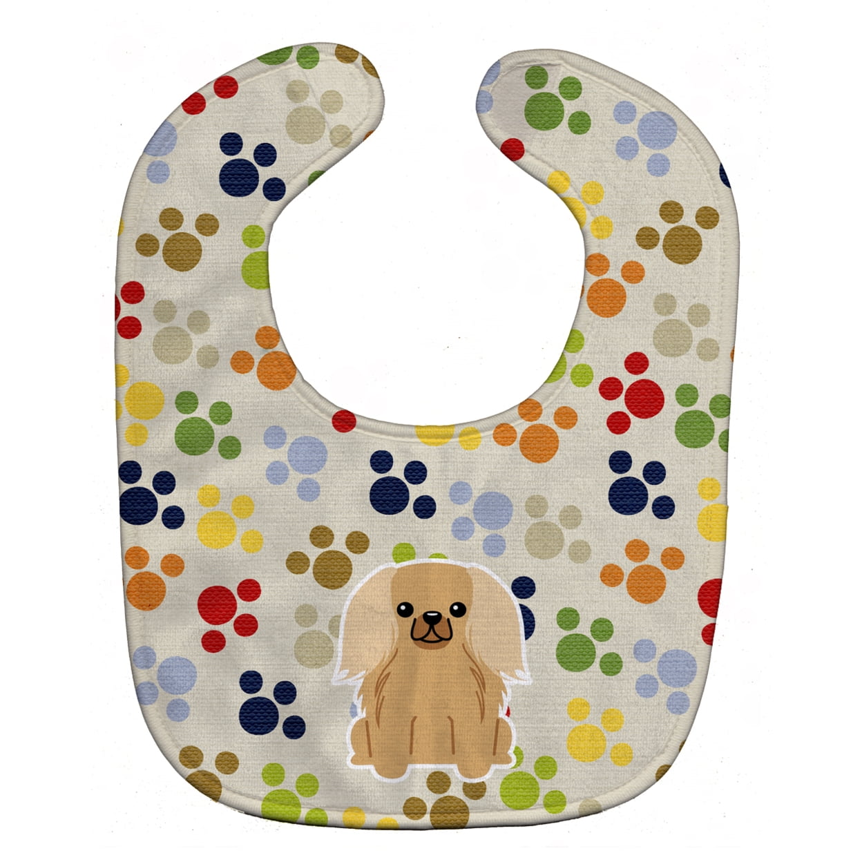 Pawprints Pekingnese Fawn Sable Baby Bib