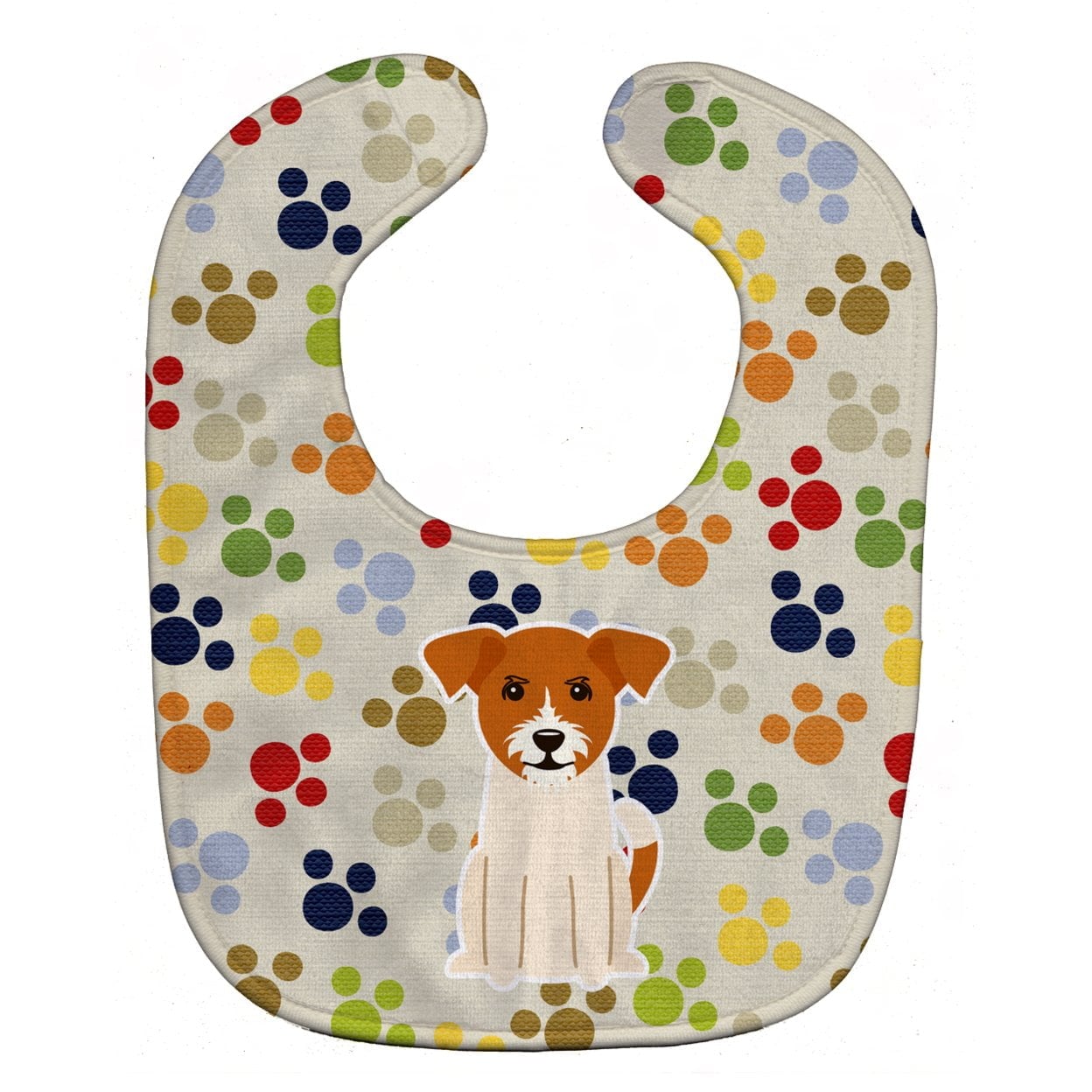 Pawprints Jack Russell Terrier Baby Bib