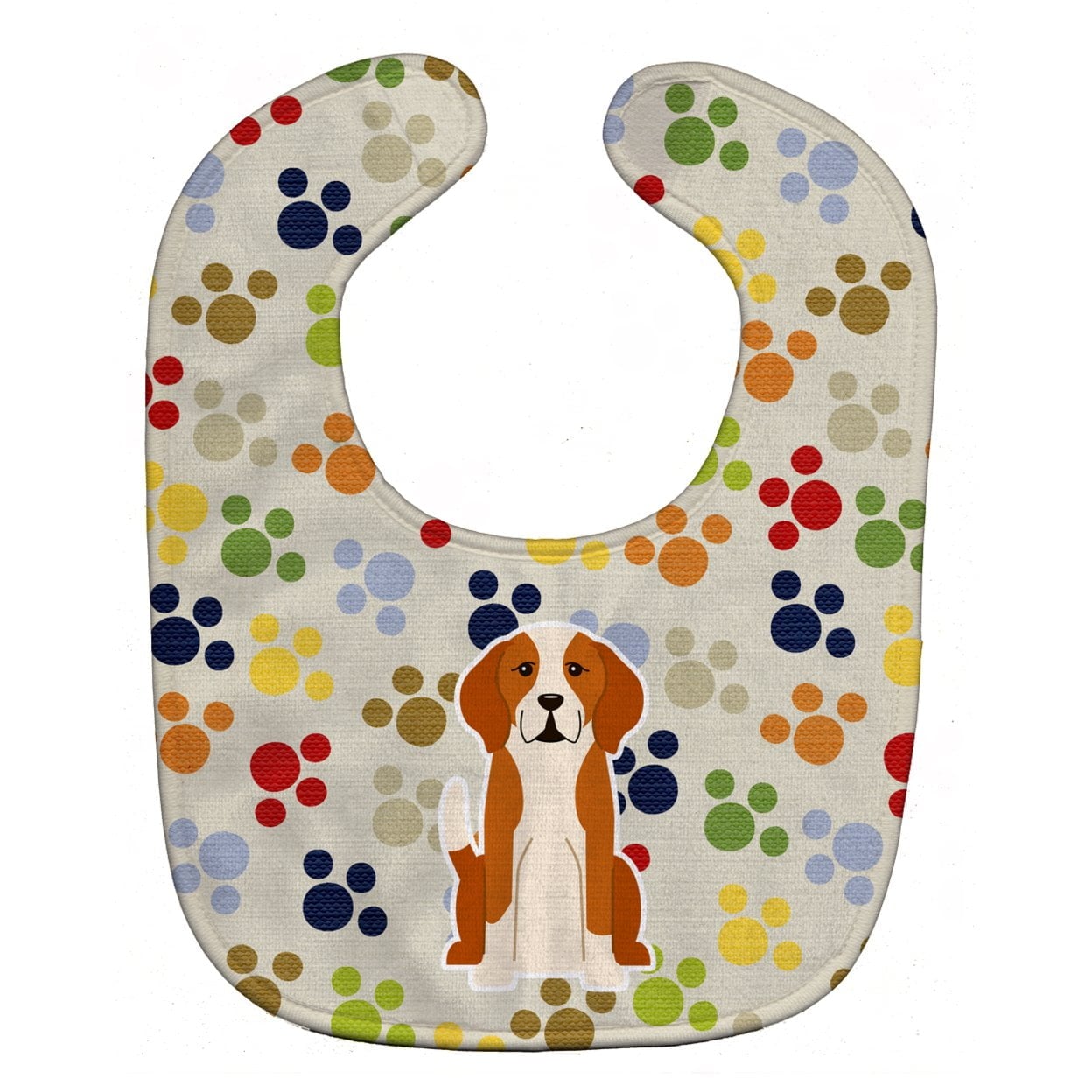 Pawprints English Foxhound Baby Bib