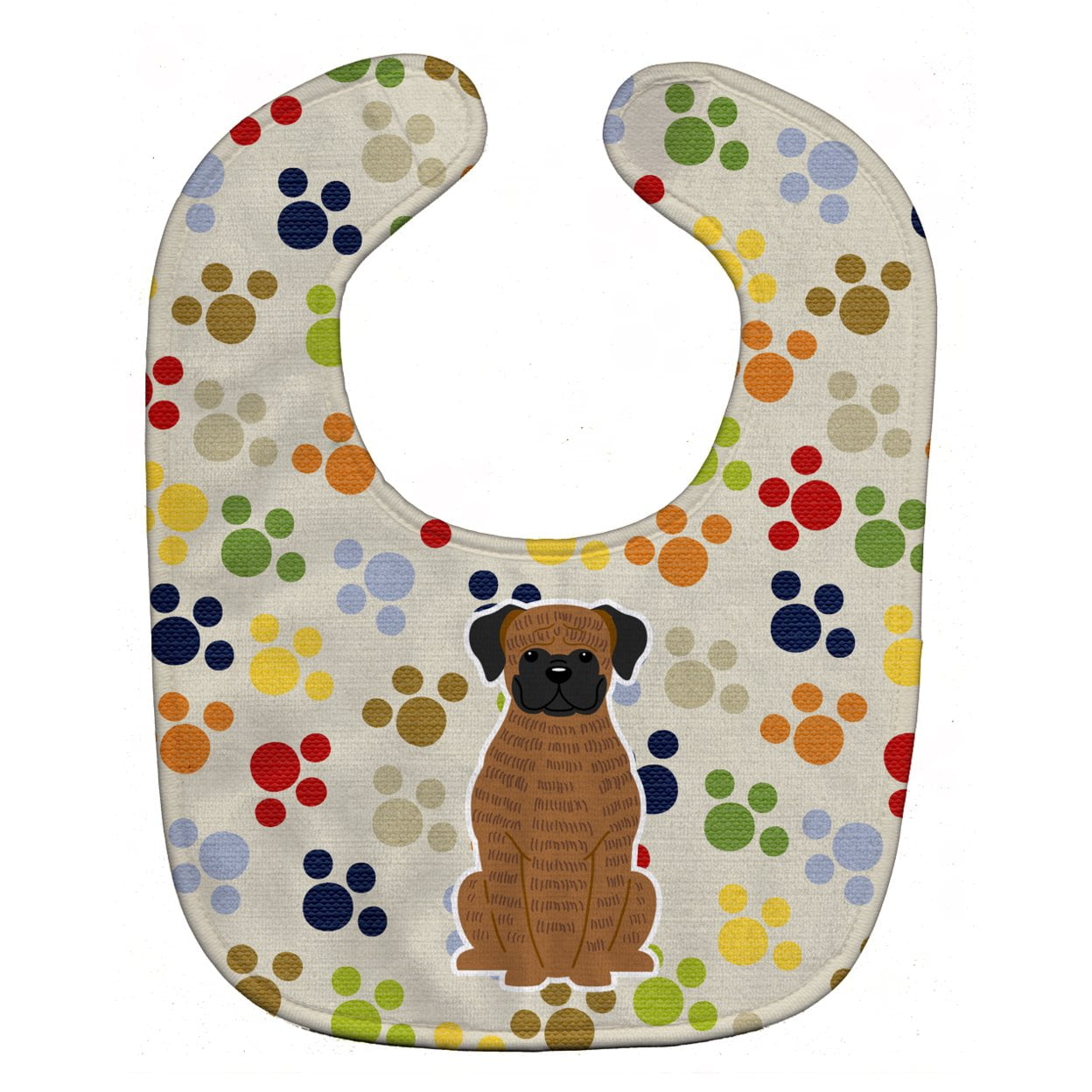 Pawprints Brindle Boxer Baby Bib