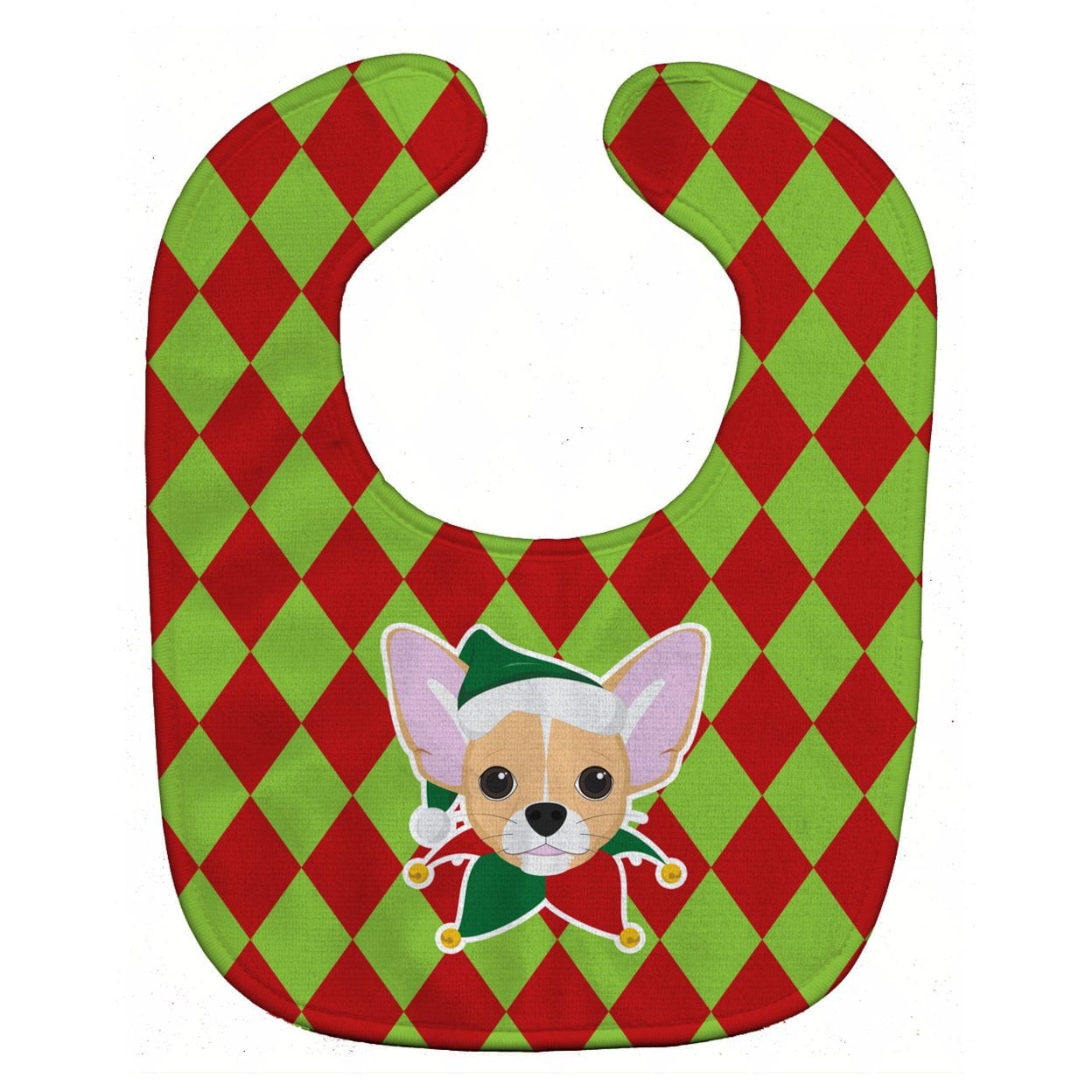Christmas Chihuahua Baby Bib