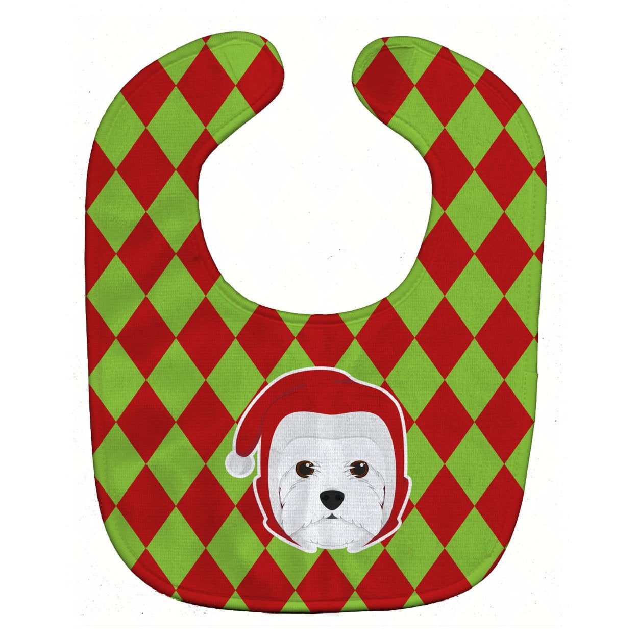Christmas Westie Baby Bib