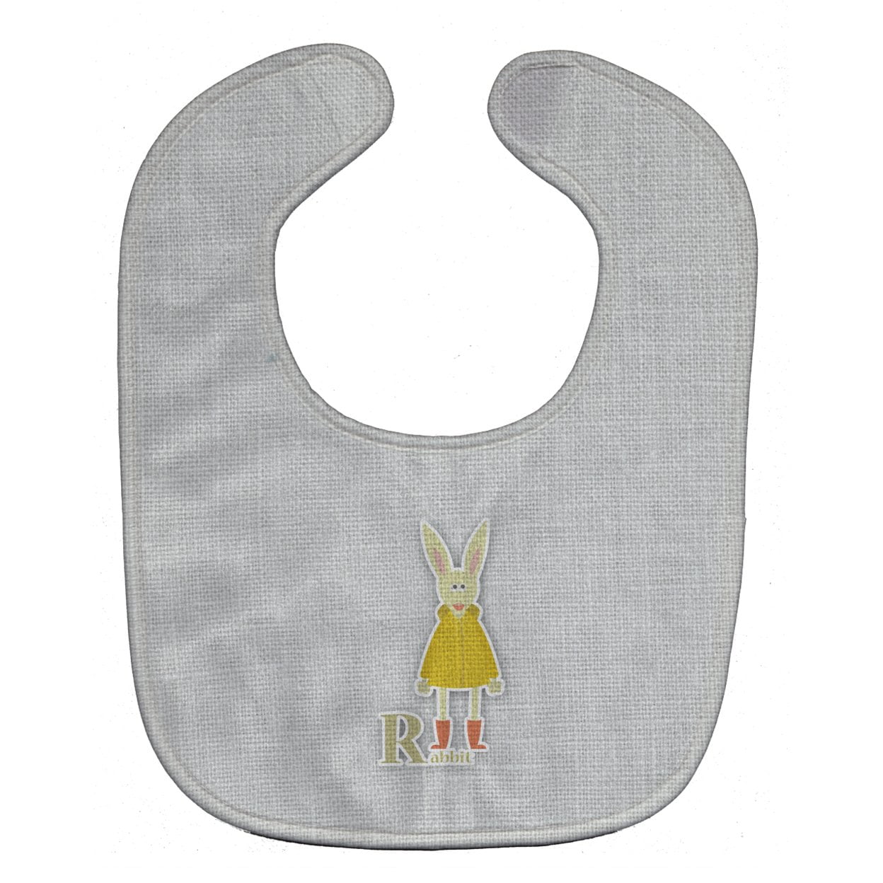 Picture of Carolines Treasures BB5743BIB Alphabet R For Rabbit Baby Bib