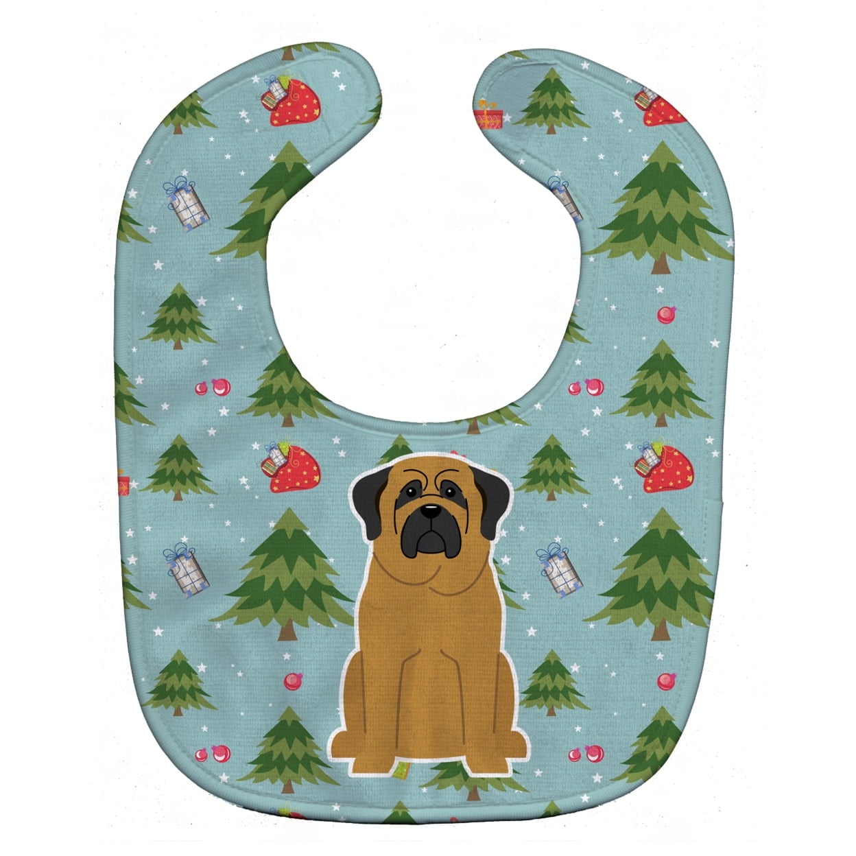BB4678BIB Christmas Mastiff Baby Bib