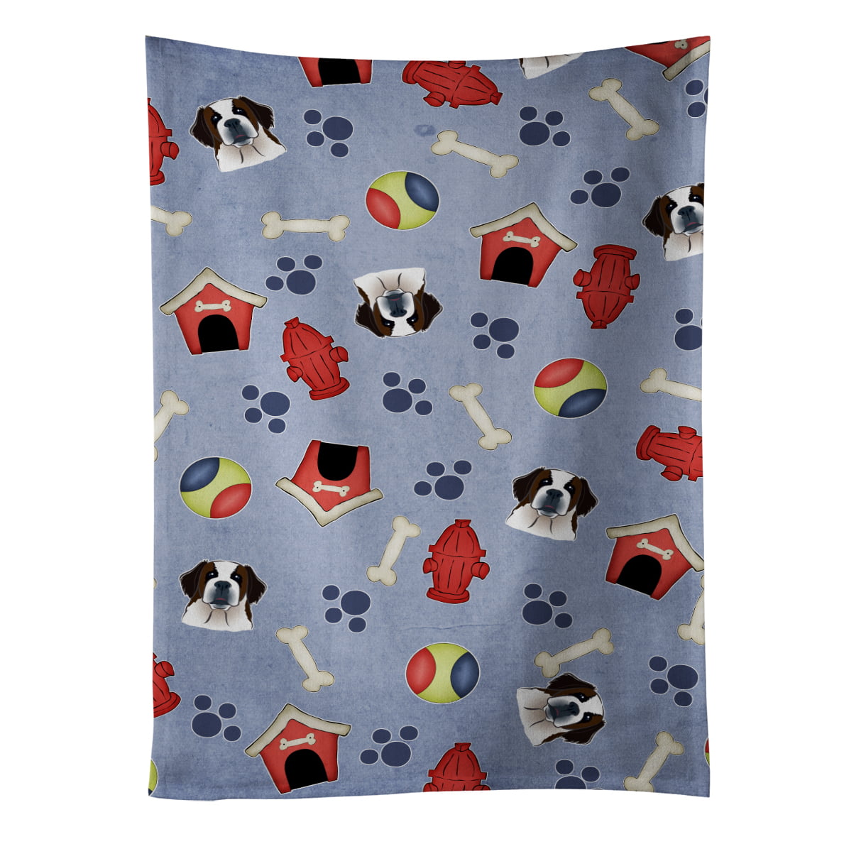 Picture of Carolines Treasures BB4025KTWL Dog House Collection Saint Bernard Kitchen Towel