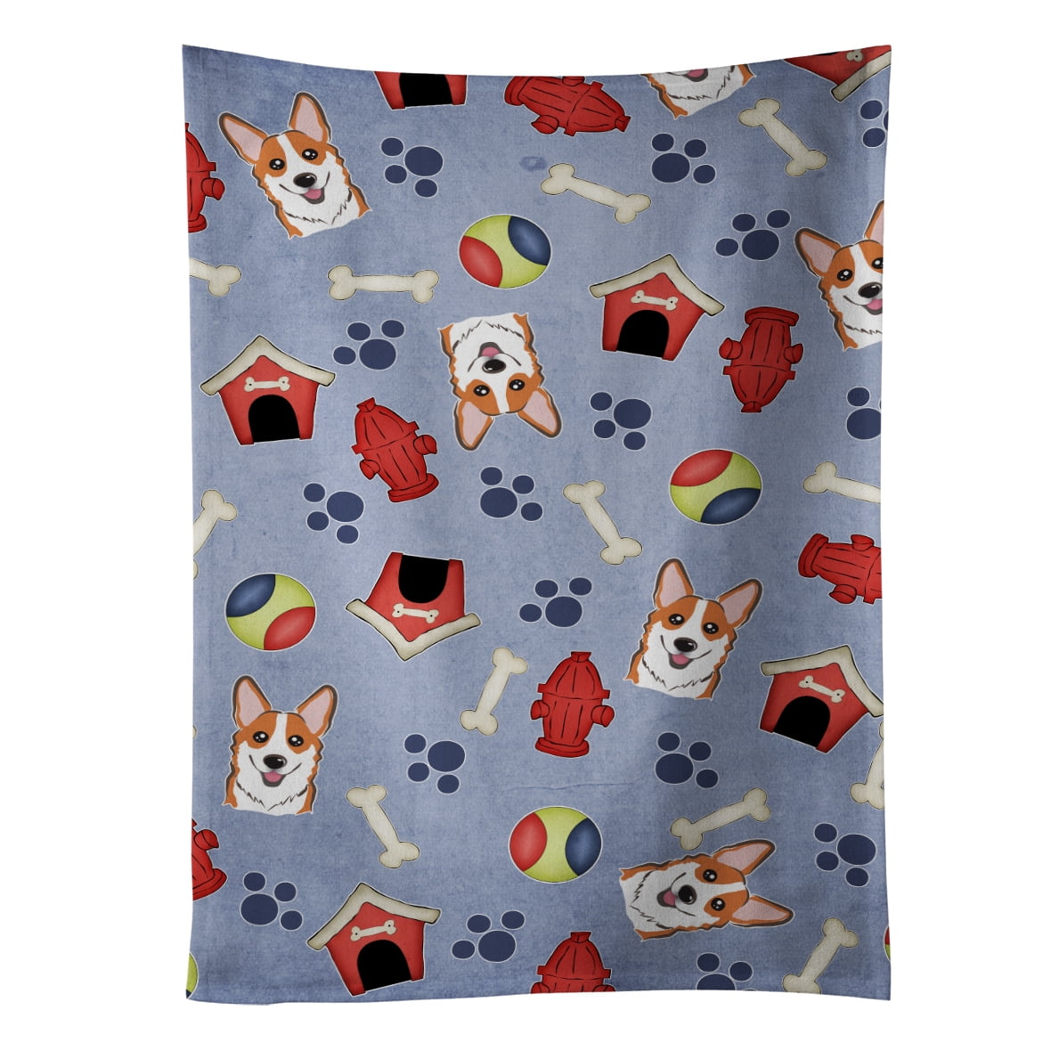 Picture of Carolines Treasures BB4033KTWL Dog House Collection Red Corgi Kitchen Towel