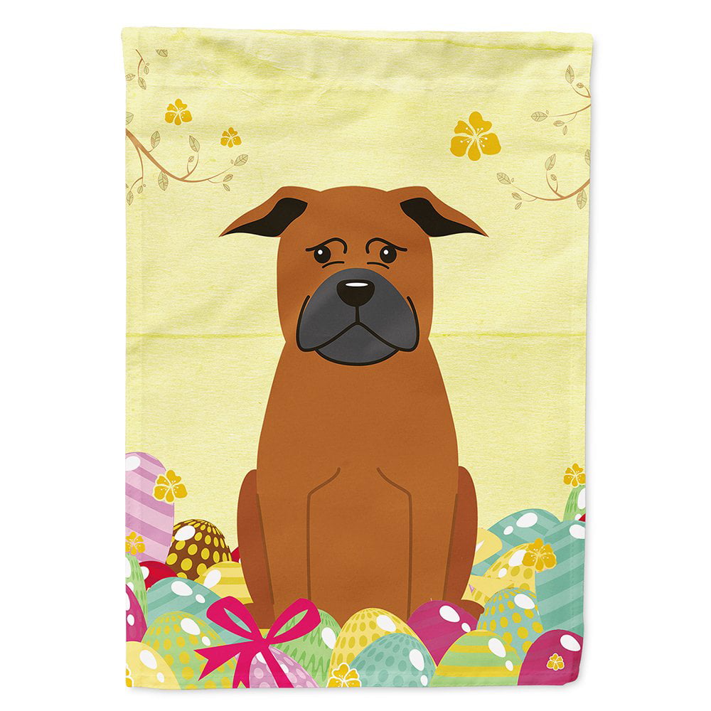 BB6111CHF Easter Eggs Chinese Chongqing Dog Flag Canvas House Size