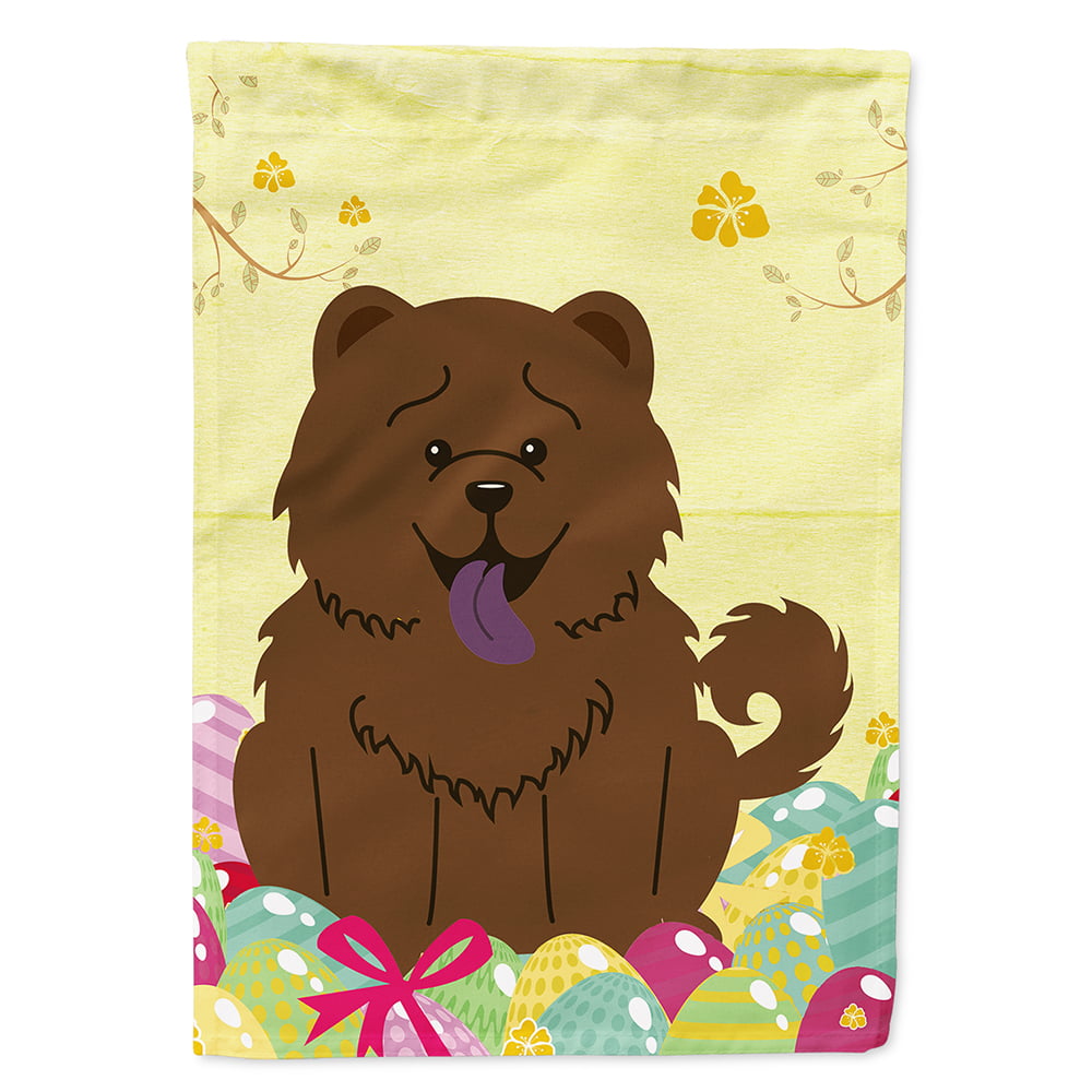 Easter Eggs Chow Chow Chocolate Flag Canvas House Size