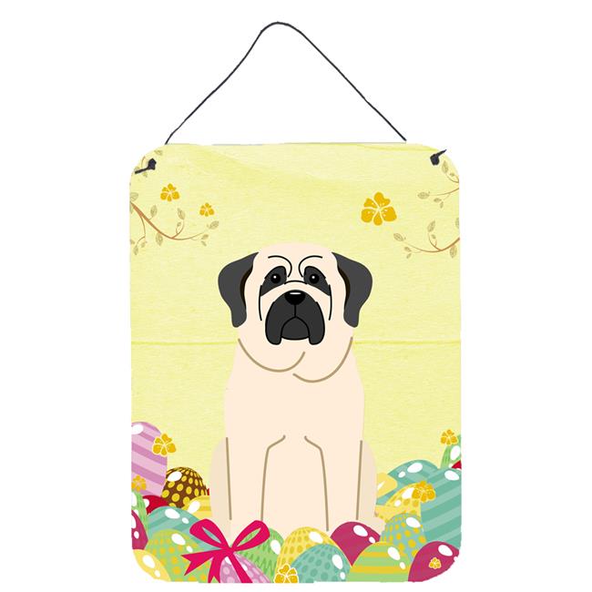 Easter Eggs Mastiff White Wall or Door Hanging Prints