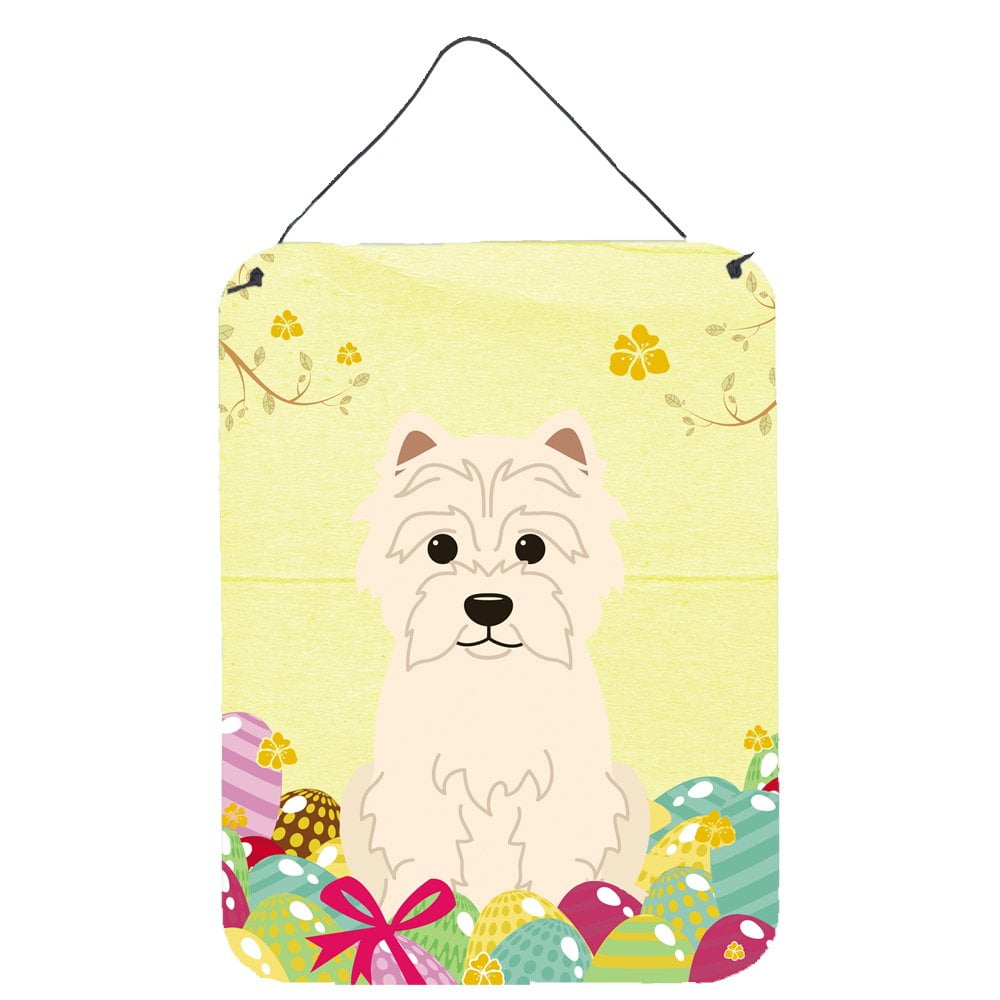 Easter Eggs Westie Wall or Door Hanging Prints