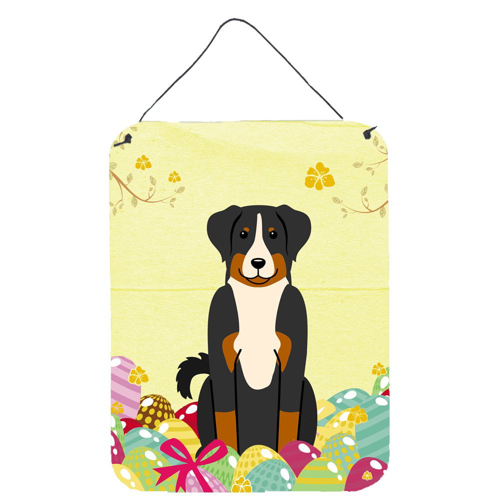 Easter Eggs Appenzeller Sennenhund Wall or Door Hanging Prints